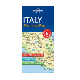 Lonely Planet Italy Planning Map is a compact, easy-fold map with a handy slip case. Includes must-see highlights, travel tips and transport planner for your journey across Italy.