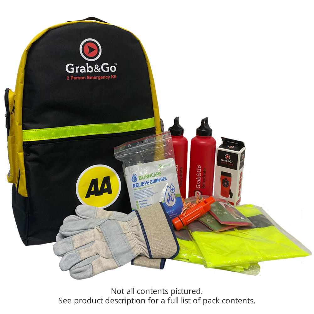 Fast Grab Kit AA Grab & Go 2-Person Emergency Kit | AA Shop
