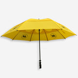 AA vented umbrella with bright yellow canopy